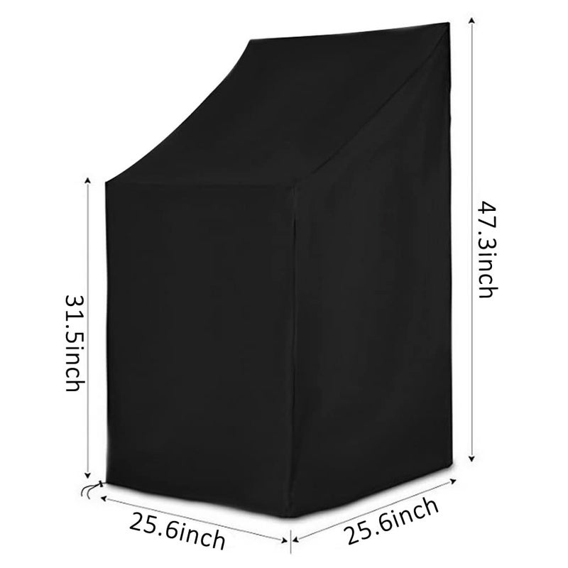 Pimoys Outdoor Chair Covers, 210D Patio Chair Cover Waterproof Patio Chair Covers for Outdoor Furniture All Weather Protection (25 "" W x 25 "" D x 47    H, 1 Pack) - Image 3